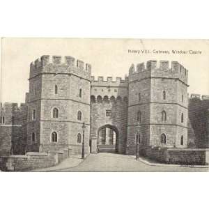   Vintage Postcard Henry VIII Gateway at Windsor Castle Winsor England
