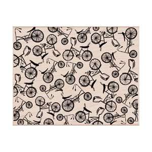  New   Hero Arts Mounted Rubber Stamps   Bicycle Pattern by Hero 