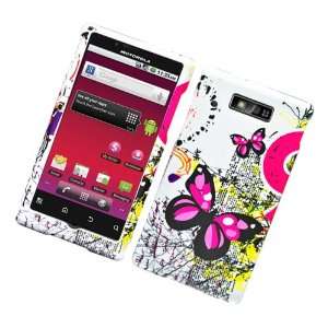 Motorola WX435 Triumph Rubber Image Case TWO Pink Butterflies 117 with 