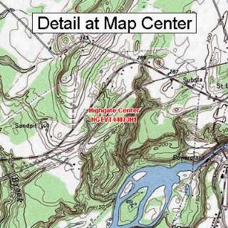   Map   Highgate Center, Vermont (Folded/Waterproof)
