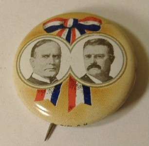 William McKinley 1972 Pinback Button  