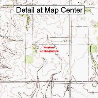   Topographic Quadrangle Map   Wayland, Michigan (Folded/Waterproof