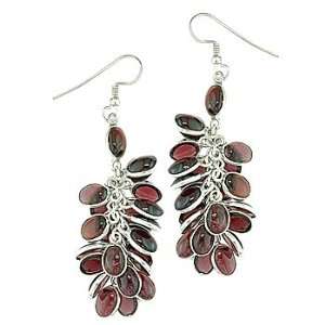    Vine red garnet earring dangle drops Vanna Weinberg Jewelry