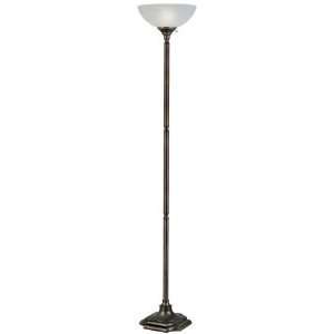  Hunter Kenroy Lighting Wentworth Torchiere Floor Lamp with 