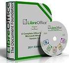 Libre Office Suite 2011,Compatible with MS Office Win 7, Both 32 and 