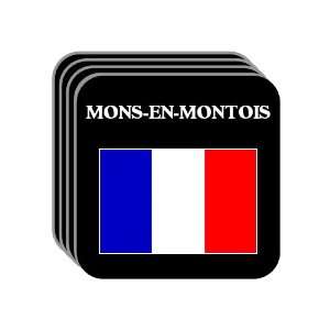  France   MONS EN MONTOIS Set of 4 Mini Mousepad Coasters 