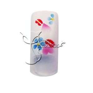 Hearts & Lips Pre designed Acrylic/UV Gel Artificial/False French Nail 