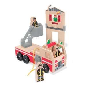  Melissa & Doug Whittle World Fire Rescue Play Set Toys 