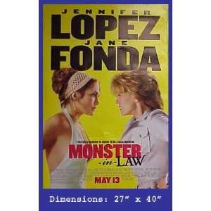  MONSTER IN LAW JENNIFER LOPEZ FONDA 27x40 MOVIE Poster 