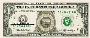 Arizona STATE SEAL DOLLAR BILL UNCIRCULATED MINT US CURRENCY CASH 