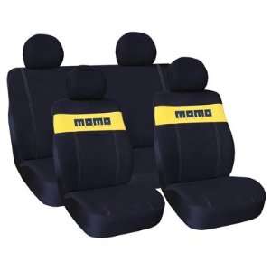  Momo Seat Covers   Black/Yellow Automotive