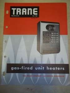 Vtg Trane Company Catalog~Gas Fired Unit Heaters  