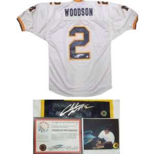 Charles Woodson Michigan Wolverines Autographed White Mesh Jersey 
