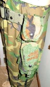 pc Lot US Army Military Surplus Leg Extender, Web Belt Ammo 