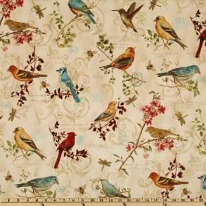   Poetry Vintage Cream Fabric By The Yard Arts, Crafts & Sewing