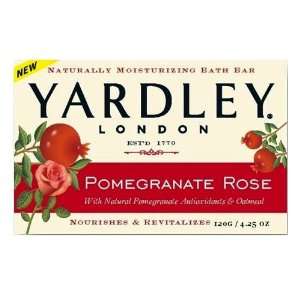  Yardley Pomegranate Rose Naturally Moisturizing Bath Bar 4 