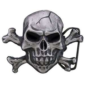  Skull and Crossbones Biker Belt Buckle Automotive