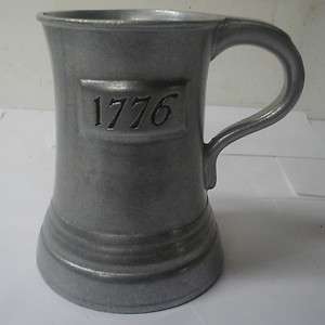   Collector rWp Wilton Armetale 1776 Metal Beer Mug Stein Tankard USA