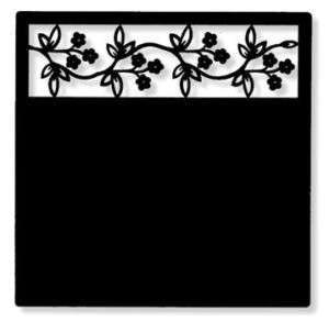 Black Wrought Iron Magnetic MEMO MESSAGE BOARD Chalk  