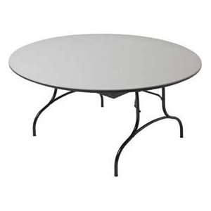Mity Lite Abs Folding Tables   Round   60 Gray Texture