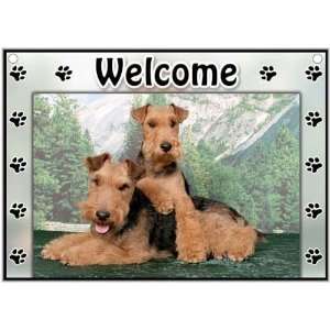  Welsh Terrier Welcome Sign Patio, Lawn & Garden