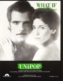 What If (I Said I Love You) 1982 UNiPOP Sheet Music   