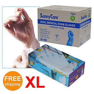   Disposable Powder Free Vinyl Medical Exam (Latex Free) Gloves X Large