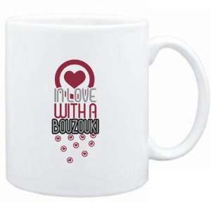 Mug White  in love with a Bouzouki  Instruments  Sports 