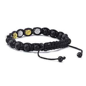   Beads Matte Onyx Black String Adjustable Unisex Bead Bracelet Jewelry