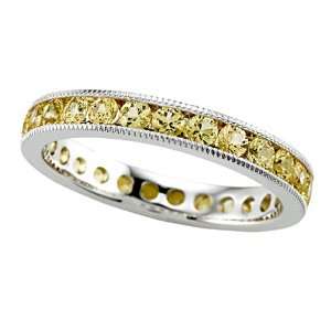   Eternity Band With Milgrain in Platinum 950 Size 4 Karina B Jewelry