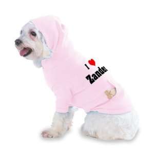  I Love/Heart Zander Hooded (Hoody) T Shirt with pocket for 