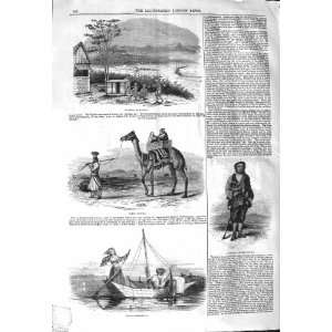  1843 HARBOUR BOMBAY PULLAH FISHERMEN LETTER CARRIER
