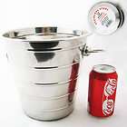 Stainless Steel Ice Bucket Cooler Wine Champagne 5 Qt