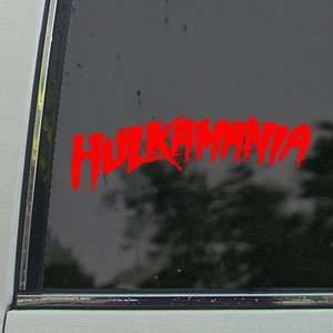  HULKAMANIA Red Decal Truck Bumper Window Vinyl Red Sticker 