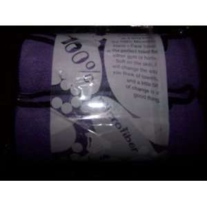 Yogarat Microfiber Hand & Face Towel Purple Black 2 Pack 