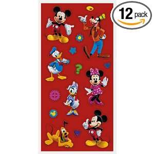 Mickeys Clubhouse Stickers, 4 Count Packages (Pack of 12 