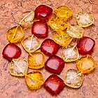 20X20.5MM GORGEOUS MACHINE MADE TREE RESIN AMBER LOOSE BEADS 16