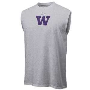  Washington Huskies Adult Logo Sleeveless T Shirt By Nike 