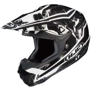 HJC CL X6 Helmet   Hydron Black/White Automotive