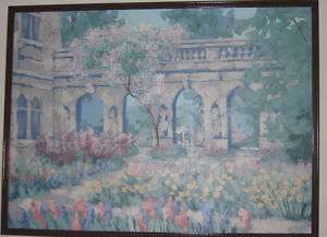 Impressionistic Garden Signed by Lee Reynolds  