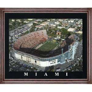  Miami Hurricanes   Orange Bowl   Framed 26x32 Aerial 