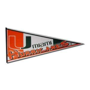 Miami Hurricanes 12X30 Pennant