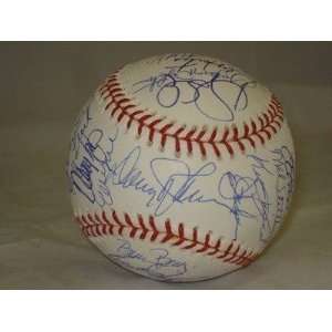  1986 Mets World Series Team Autographed Baseball Sports 