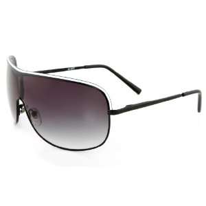 Turbo Sport Metal Aviator Sunglasses Optical Quality   Black & White