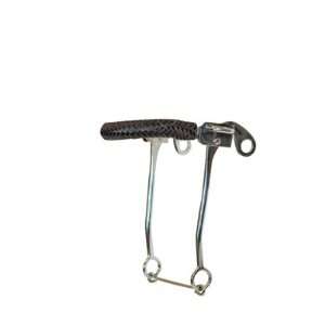  Metalab Chrome Plated Hackamore Bit with Braided Leather 
