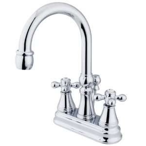 Governor 4 Inch Centerset Lavatory Faucet with Brass Pop Up with Metal 