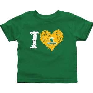   State Spartans Toddler iHeart T Shirt   Green