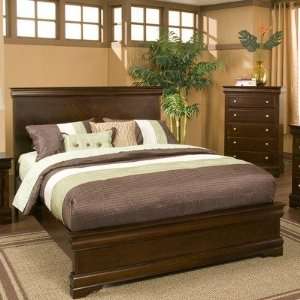  Alpine Furniture 3206 Panel Bed in Cappuccino Size Full 