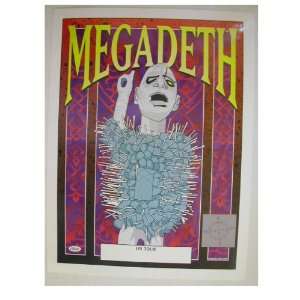  Megadeth Poster Megadeath Cartoon Tour