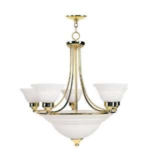  Livex 8032 02 North Port 5 Light Chandeliers in Polished 